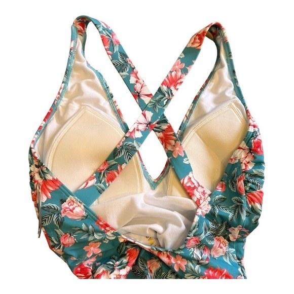 Johnny Was Floral-Print One-Piece Swimsuit NWT - Picture 4 of 5